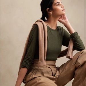 Banana Republic Luxe Long Sleeve Top